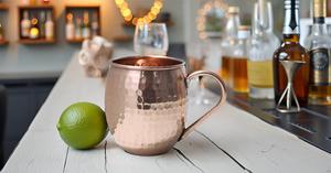 Handcrafted Moscow Mules Copper Mugs 100% Pure Copper Solid Moscow Mule Mug 24 Ounce <b>Extra</b> <b>Large</b> Size No Lining Hammer Koi - Product Image 5