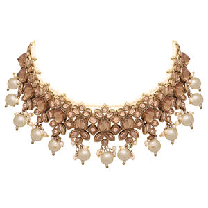 Flower Delight Reverse AD Stone Patti Gargantilla Set - Product Image 4