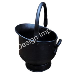Garden Storage Bucket Black Powder Coated Picnic Travels <b>Camping</b> <b>Fire</b> <b>Pit</b> Pot With Handle Customized Logo Coal Bucket Rust Free - Product Image 6