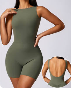Combinaison de sport sans dos en spandex/nylon écologique pour femme OEM pour fitness yoga-légère et respirante - Product Image 5