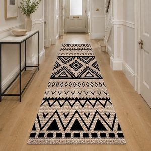 Tapis de salon en chenille antidérapant RUGS DEPOT LXDP-0885, motif designer or terre cuite, imprimé numériquement, lavable en machine, vente en gros - Product Image 5
