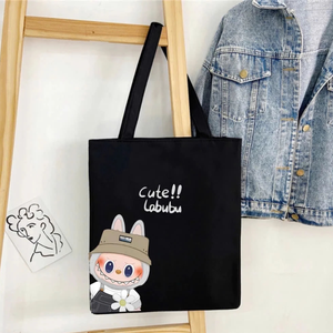 Eco-friendly Custom Cotton Canvas Shopping Tote <b>Bag</b> with Jute Handle <b>Patchwork</b> Printing Pattern Made in Viet Nam for Women - Product Image 5