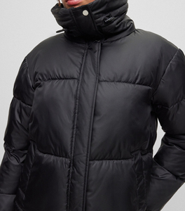 Chaqueta Acolchada Tipo Bomber para Mujer, Nueva Colección, Informal, Largo Regular, Impermeable, Transpirable, Rellena de Algodón, para Invierno - Product Image 4