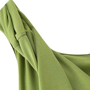 Camisetas cortas sin mangas para mujer, Camiseta básica acanalada sin mangas de verano, camiseta informal de tela de talla grande con estampado de logotipo personalizado - Product Image 4