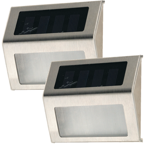 Lámpara de Pared LED Solar con Sensor de Oscuridad TG64419, 2 Piezas, Panel de Fachada - Product Image 1