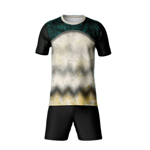 ชุดเสื้อฟุตบอลของผู้ชายชุดกีฬาสองชิ้นระบายอากาศได้โลโก้ปรับแต่งได้คุณภาพสูงเทคโนโลยีการพิมพ์ที่ยอดเยี่ยมคุ้มค่า - Product Image 6