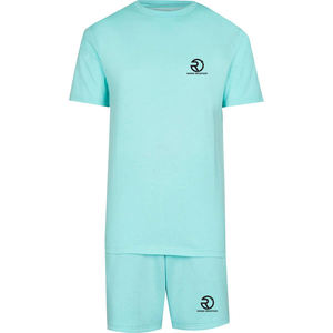 Ensembles de t-shirts et de shorts pour hommes confortables ensembles courts d'été pour hommes personnalisés en gros couleur unie de haute qualité - Product Image 1