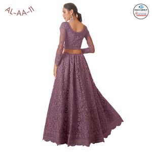 Superbe chemisier traditionnel indien Dupatta pour les fêtes de mariage, maçonnerie lourde, belle broderie de cordon, ensemble Lehenga Choli - Product Image 3