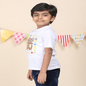 T-shirt Little Gem 100% coton pour garçons à col rond avec différentes méthodes d'impression exportées dans le monde entier - Product Image 2