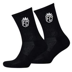 Men Fundamental Crew <b>Socks</b> 2 Pack Breathable Cotton <b>Gym</b> Training Sports <b>Socks</b> <b>for</b> Daily Performance Wear - Product Image 1