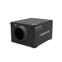 Système HRV/ERV haute capacité 2700m/h pour usage extérieur en milieu hospitalier, filtration HEPA H13, purificateur d'air électrostatique lavable, plafond