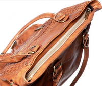 Sac fourre-tout chic marocain fait main en cuir véritable berbère, style bohème vintage, avec fermeture à loquet et design tressé, pour femme, très tendance
