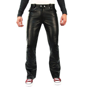 Pantalones de Cuero Hechos a Medida al Por Mayor para Hombre con Logotipo Personalizado, Diseño Único - Product Image 1