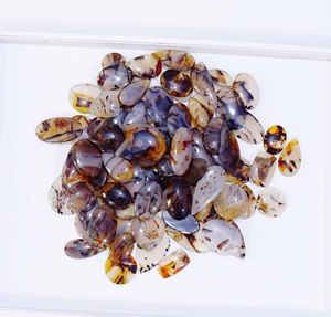 100% naturel Montana Agate pierre précieuse en vrac belle Montana Agate Cabochon pierres précieuses mélange forme pierres précieuses utiliser la fabrication de bijoux - Product Image 6