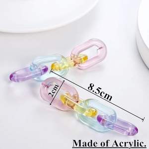 Chaîne à maillons pour la création de pièces uniques et tendance, 26 maillons en résine pour les étudiants, les amateurs et les designers professionnels, à bas prix - Product Image 2