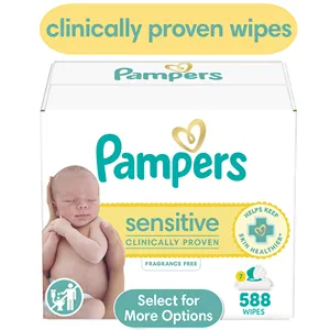 Pampers Sensitive Baby Wipes Unscented, 7-Pack 588 Total Count (Select for More Options) - Product Image 3