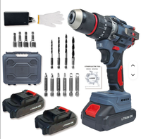 Perceuse à percussion sans fil multifonction rechargeable, perceuse à main pour la maison avec tournevis, tournevis électrique au lithium