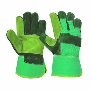 Gants de travail en cuir de vachette fendu, doux et confortables, résistants à l'abrasion et à la chaleur, gants de jardinage canadiens pour grimpeurs - Product Image 6