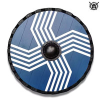 Viking Industrie-Holzschild Premium Holz-Stahl Doppelklingen-Fällaxt mit Anpassbarem Logo-Druck OEM-Unterstützung 3-Jahres-Garantie