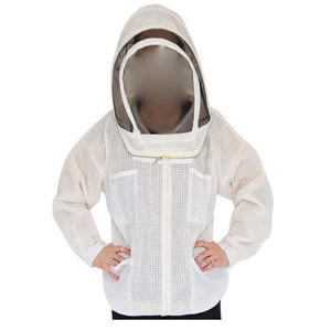 Chaqueta de apicultura de algodón de poliéster profesional Trajes de abeja protectora Smock Equipo de apicultor - Product Image 1