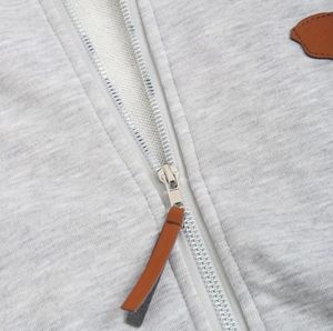 Sudadera con Capucha para Mujer, Estilo Casual, Bloques de Color, Mangas Largas, Cierre de Cremallera, Abrigada, No Tejida, Personalizable en la Parte Delantera - Product Image 3