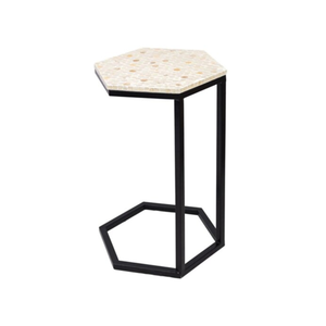 Haute qualité moderne nacre Table de chevet métal jambe Vietnam usine en gros meubles de maison pour salon salle à manger Nice - Product Image 1