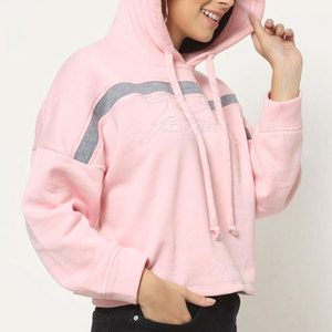 เสื้อฮู้ดลำลองแบบสวมหัวรุ่นสั้นมีฮู้ดดีไซน์เรียบง่ายและวัสดุสัมผัสนุ่ม - Product Image 4