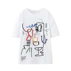 Camisetas para Mujer Más Vendidas con MOQ Bajo, Tela Suave, para Uso en Exteriores, Camisetas de Verano para Mujer con Talla Personalizada - Product Image 1