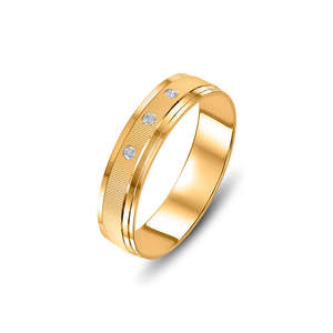<b>18K</b> <b>Gold</b> Statement <b>Ring</b> for <b>Men</b> with Natural Zircon Stone - Product Image 3