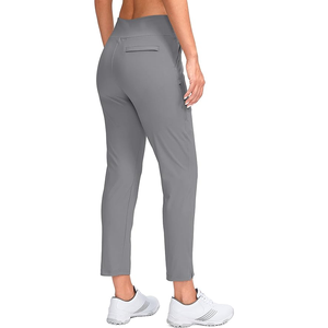Pantalon de golf femme taille haute avec 5 poches pantalon extensible décontracté à séchage rapide pour les voyages ou le travail en hiver - Product Image 3