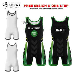 Sublimación Wrestling Singlets para hombres Custom Logo Wrestling Singlet Body Wear Wrestling Singlet - Product Image 4