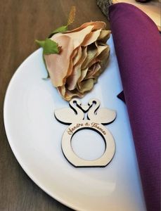 New modern Brown <b>Wooden</b> <b>Napkin</b> <b>Ring</b> Hand-painted Log <b>Napkin</b> Buckle <b>Rings</b> Ak <b>Napkin</b> <b>Ring</b> Kitchen Decor Rope Farmhouse tissue - Product Image 5