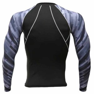 Haute qualité hommes éruption garde à manches longues couleurs personnalisables Logo Spandex/Nylon Anti-UV surf respirant séchage rapide - Product Image 5