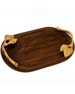 Nouveaux plateaux décoratifs en bois fournisseurs de plateaux en bois modernes de bonne qualité vente chaude plateaux en bois nouvelle arrivée - Product Image 4