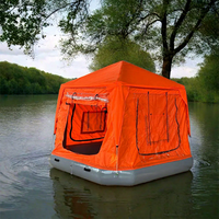 Camping en plein air Pvc Shoal Family Camping Water Radeau Tente Eau Gonflable Bateau Tente Gonflable Flottant Tente