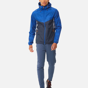 Conjunto de sudadera cortavientos ligera con diseño de cremallera para uso en exteriores Conjunto de sudadera cortavientos impermeable - Product Image 1