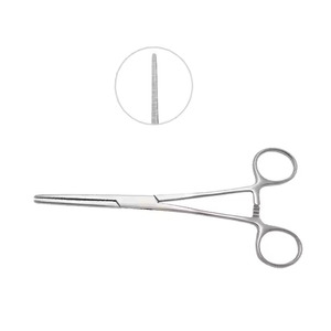 Pinzas Kocher de acero inoxidable de alta calidad, pinzas hemostáticas delicadas, instrumentos quirúrgicos rectos de 18cm 1x2 dientes - Product Image 3