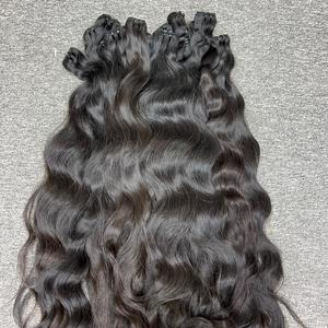 Onda natural en Trama Venta al por mayor Extensiones de cabello humano Cabello crudo Un donante - Product Image 4