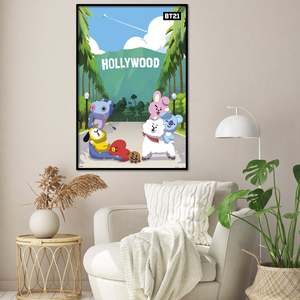 Póster BT21 para Hollywood, Técnica de Impresión Digital, Estilo Colgante, Lona de Vinilo, Material de Poliéster, Banderas, Pancartas - Product Image 5