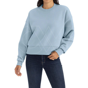 Sudadera de peso pesado para mujer con estampado de letras, sudaderas con capucha sueltas personalizadas de alta calidad, sudadera informal para mujer - Product Image 4