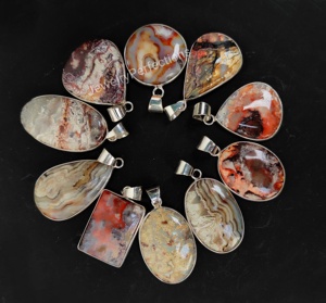 จี้อัญมณีธรรมชาติ925สร้อยคอชุบเงินรูปทรงผสมแฟชั่นสำหรับผู้หญิงรุ่น Moissanite ขนาดใหญ่001 - Product Image 1