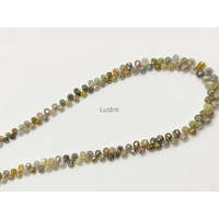 Perles de diamant naturel facettées multicolores de qualité AAA+, forme goutte, 2,5-3,8 mm, fournitures pour la création de bijoux