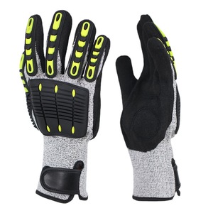 Guantes de seguridad de nitrilo antiimpacto transpirables Guantes protectores de mano mecánicos antiimpacto de cuero y ropa de trabajo TPR - Product Image 1