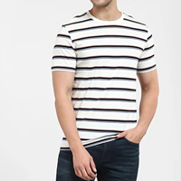 Camiseta de Algodón Orgánico Tejida, Personalizada OEM, Talla Grande, Fabricante de Camisetas para Hombre, Manga Corta, Diseño en Blanco, Alta Calidad, 180 GSM, Bangladesh