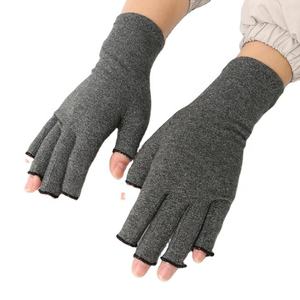 <b>Men</b> Women Winter Warm Cotton Wristband Carpal Tunnel Therapy Arthritis <b>Hand</b> Finger Compression Gloves - Product Image 2