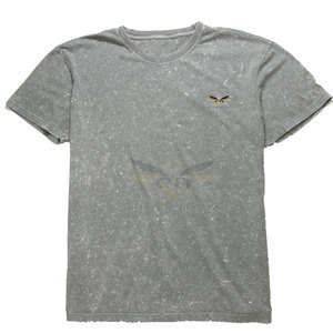 T-shirts délavés à l'acide à manches courtes de haute qualité pour hommes T-shirts délavés à l'acide avec impression de logo personnalisé - Product Image 1