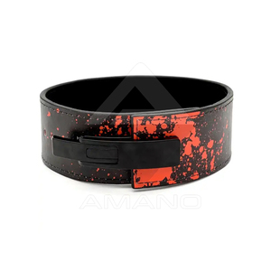 Courroie à levier de gymnastique en cuir de vachette personnalisée de haute qualité, sangle de protection et de levage de poids réglable en stock - Product Image 2