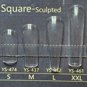 10 Pezzi Estensioni per Unghie in Gel Morbido a Copertura Totale, Forma Quadrata, Taglia XXL, Logo Personalizzato, Unghie Finte Press-On per Dita, Confezione da 15 Misure - Product Image 2