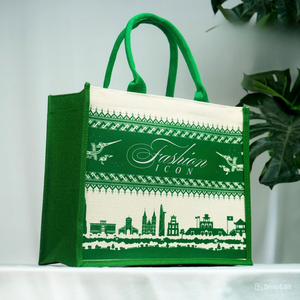 Venta al por mayor TUYET DUNG Logo Impreso Yute Reutilizable Personalizado Mango Personalizado Bolsas de Compras Cierre de Cremallera JB4 Modelo Hecho Vietnam - Product Image 5