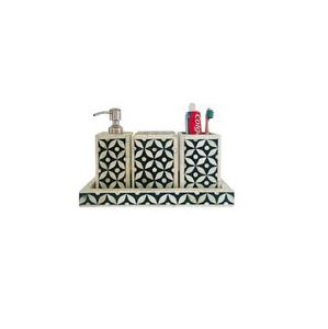 Accessoires de salle de bain, incrustation d'os, ensemble de salle de bain, vente en gros, prix en vrac, haute qualité - Product Image 2